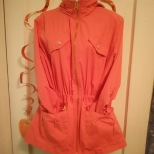 Style & Co Pink /Coral Pink Jacket size Large Pre-owned.